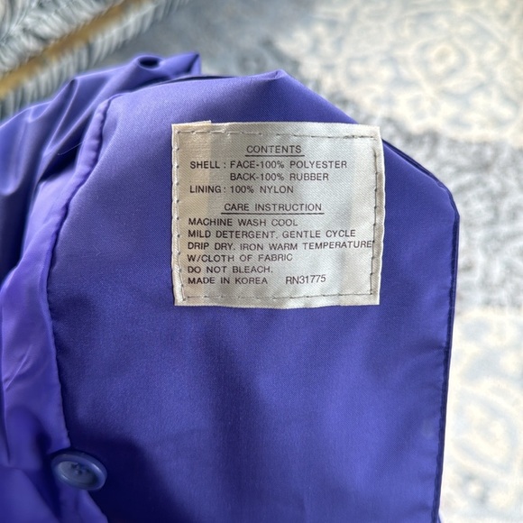 Vintage Rebecca Lynn Trench Coat Purple 14 - Picture 7 of 7